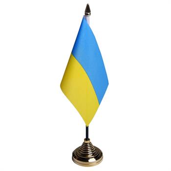Ukraina bordsflagga, 10 x 15 cm