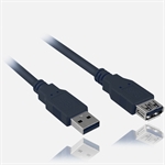 USB 2.0 förlängningskabel A hane till A hona 4,5m svart