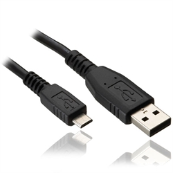 USB 2.0 kabel A hane till B micro 1,8m svart