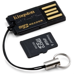 2GB micro SD kort + USB adaptor (VARAN FINNS EJ MER - 7353 ERSÄTTER VARAN)