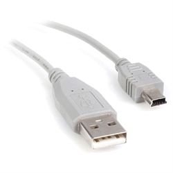 USB 1.1 kabel - A hane till B hane - 1,8 m grå - SLUTSÅLD - EOL