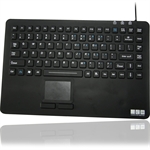 Vattentätt tangentbord med pekplatta, svart (Engelsk språklayout)