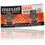 Maxell LR44 (AG13) Alkaline knappcell batterier, 2-pack