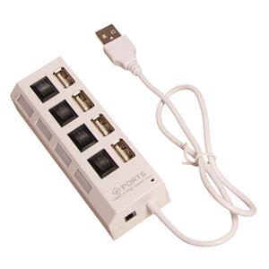 USB brytare, vit, 60 cm kabel