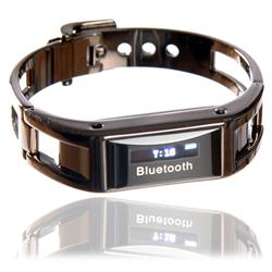 Bluetooth armband i metall, med vibration och display - SLUTSÅLD