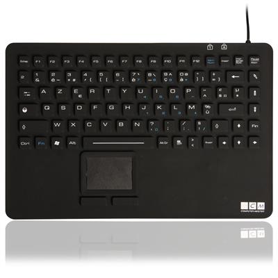 Vattentätt tangentbord med touchpad, svart (FRANSK språklayout)