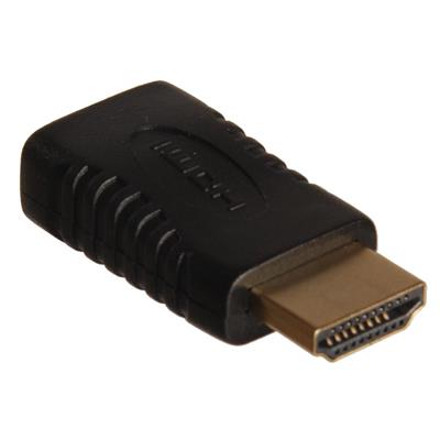 Adapter, HDMI hona till micro HDMI hane, guldpläterad