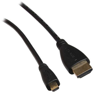 HDMI till Micro HDMI kabel, svart, 3 meter