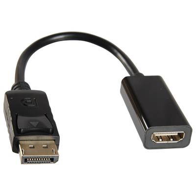 Adapter, Displayport till HDMI, 4K, 30 Hz, svart