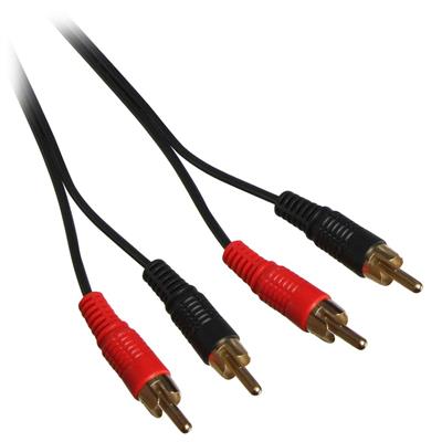 RCA kabel, stereo, röd och svart