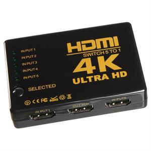 HDMI splitter med 5-vägs, Ultra HD 4K