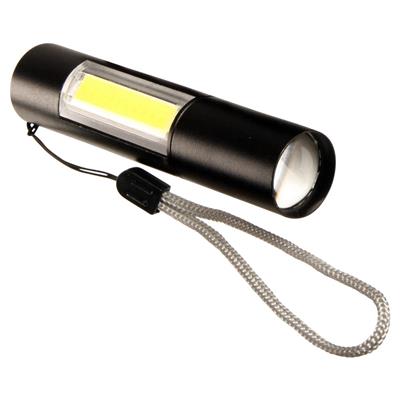 Liten och lätt USB laddbar LED ficklampa