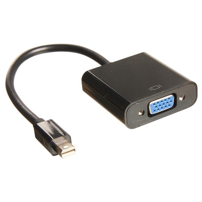 Mini Displayport till VGA adapter, svart