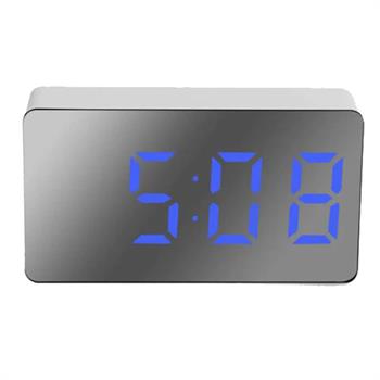 LCD klocka med Alarm, Datum och Termometer, Blå siffror