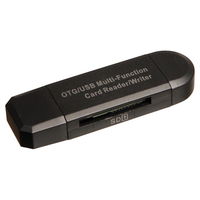 Minneskortläsare SD och micro SD för USB och micro USB