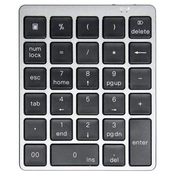 Numerisk Bluetooth tangentbord i aluminium