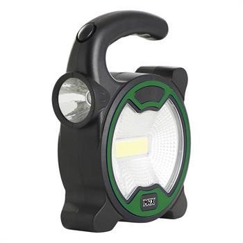 LED ficklampa / arbetslampa, 1 + 5 Watt, grön