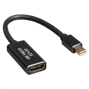 Adapter, Mini Displayport till HDMI, 4K, 30 Hz, svart