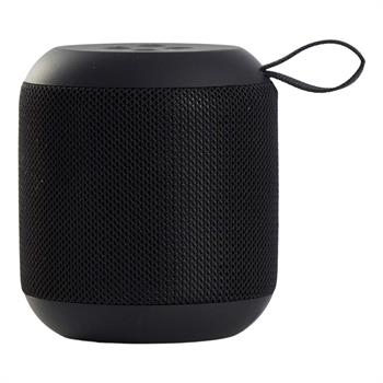 Bluetooth högtalare med mikrofon, vattenavvisande, laddbar, svart