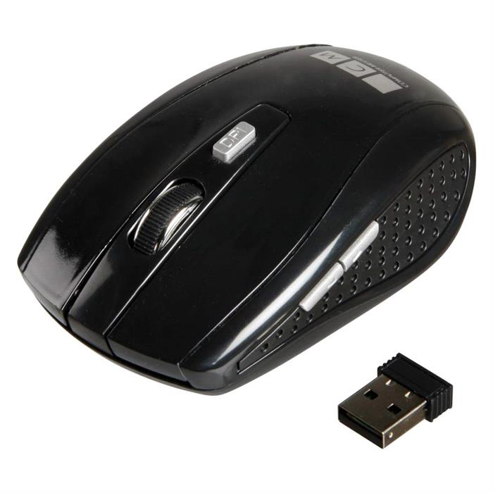 Trådlös mus, 2,4 GHz USB, svart
