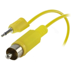 Adapter, audio 3,5mm stereo hona till 2xRCA hane