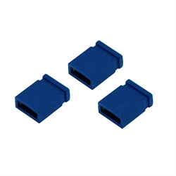 Mikro Jumper för 2,5 tum IDE hårddisk eller CD/DVD drev, blå, 3 stk.